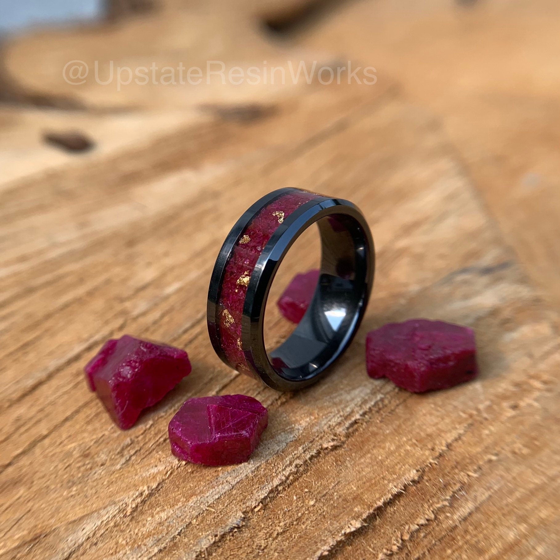 Men Handmade Ruby Stone Ring, Red Stone Ring, India | Ubuy